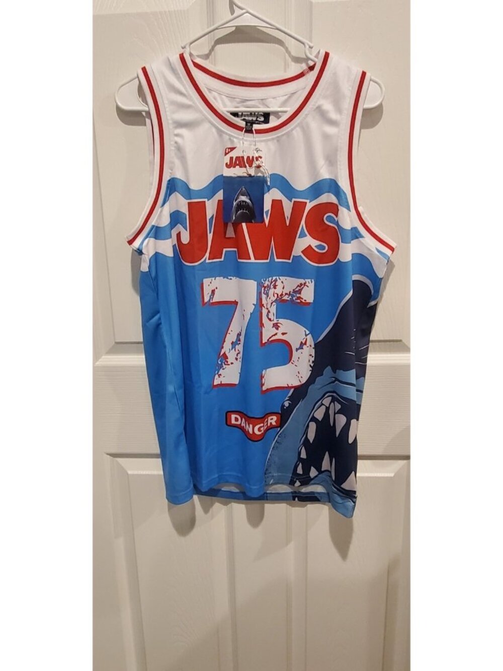 Jaws Basketball Jersey Size Medium Shark Movie